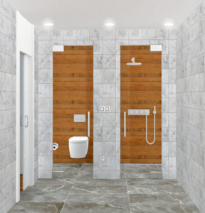 Proyecto de diseño y reforma del baño en un piso de Gijón