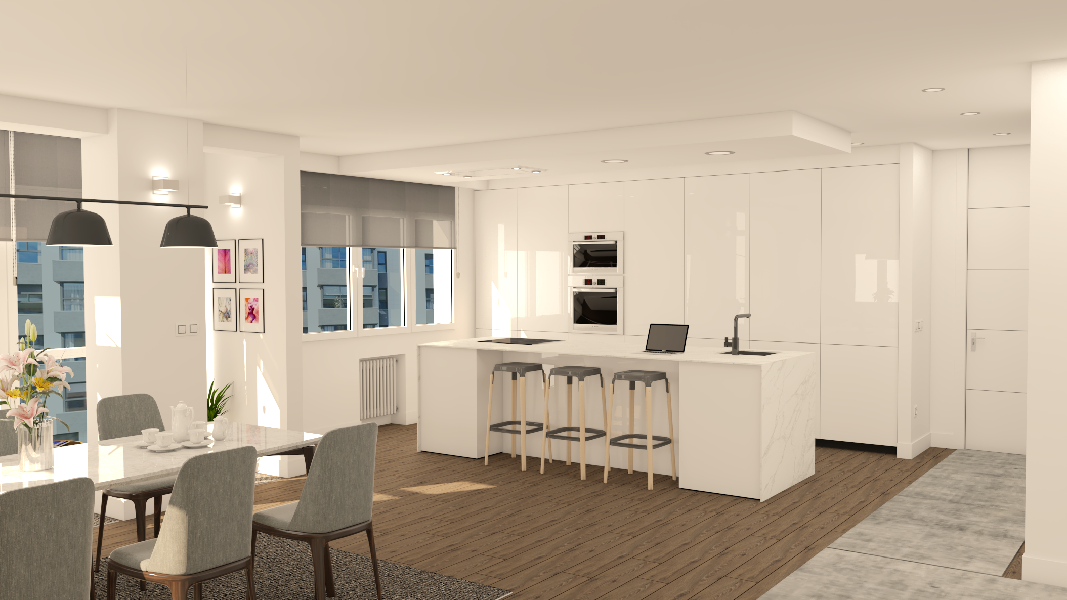 Proyectos Diseño Cocinas Baños - arQmonia estudio - Cocinas y baños